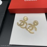 小香官網主推爆款精工版小香最新Chanel珍珠字母紐繩耳釘耳環