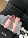 Chanel24P新品經典雙C樂福鞋鞋面采用進口小牛皮內裡