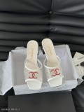 Chanel24P早春系列燙鑽拖鞋新款搶先發售原版燙鑽工藝