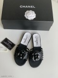Chanel24C早春新款山茶花涼鞋開春主打新品經典的山茶花設計