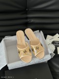Chanel24P早春系列燙鑽拖鞋新款搶先發售原版燙鑽工藝