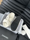 Chanel24P新款交叉拖鞋上腳很舒服適合日常通勤