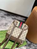 Gucci新品雙肩包原版品質精工制作Gucci古奇經典調配件Gucci古奇最新火款注意細節這款購物袋將標志性圖案與經典印花相結合