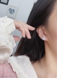 Tiffany蒂芙尼耳釘圓鑽耳釘S925純銀材質配飛碟耳塞電鍍白金