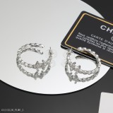 小香圈圈耳釘時尚魔頭Chanel香奈兒早春新款中世紀復古風很修飾臉型的一款耳環