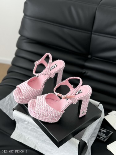 Chanel24S早春新款魚嘴系列瑪麗珍涼鞋