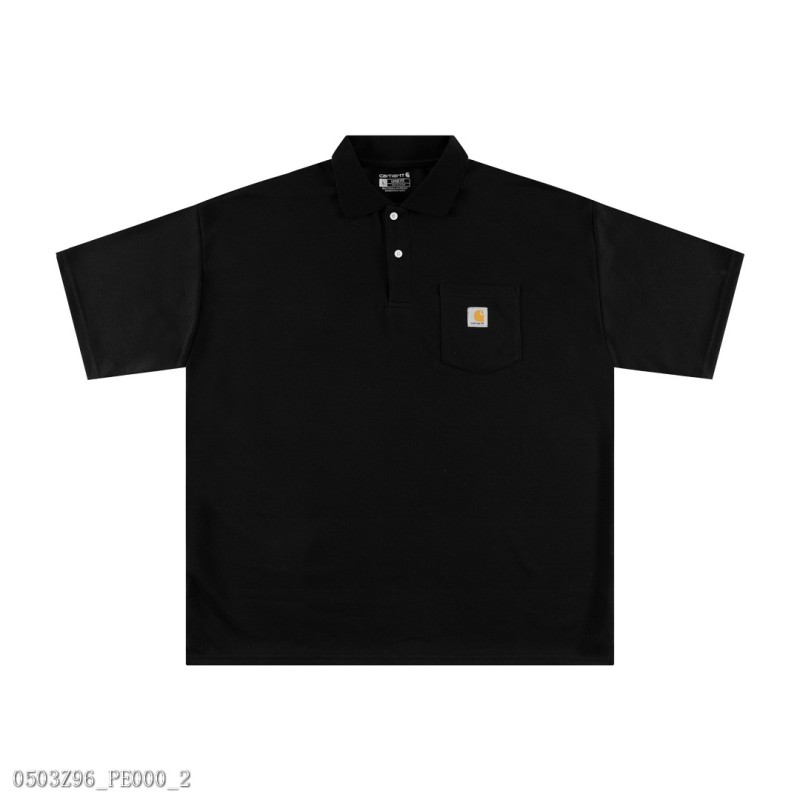 Carhartt/卡哈特翻領口袋polo衫經典小標LOGO