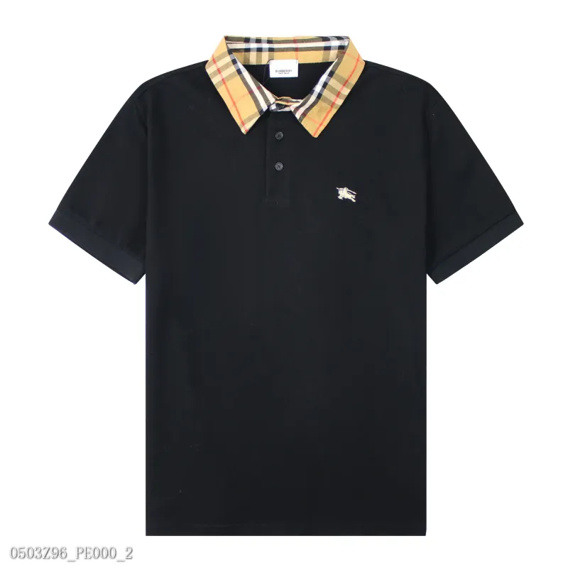 BURBERRY巴寶莉2024ss新款格紋小標刺繡POLO衫