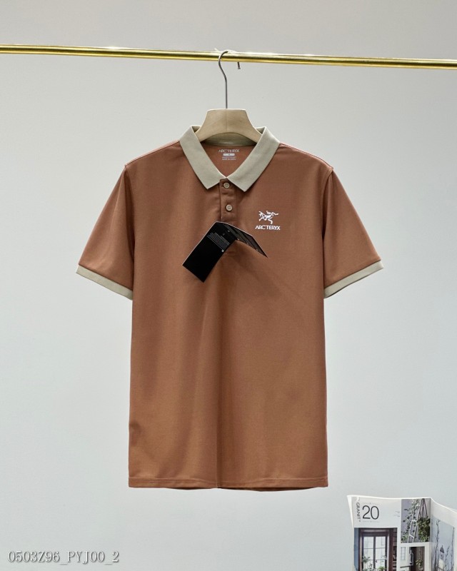 Arc始ZU鳥2024夏裝新款男士商務Polo短袖T恤POLO衫