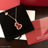 Qeelin麒麟大號葫蘆紅瑪瑙項鏈 現貨葫蘆諧音＂福祿＂寓意有福！