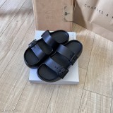 CHARLIEKEITHCK魔术扣厚底洞洞鞋T台走秀同款明星