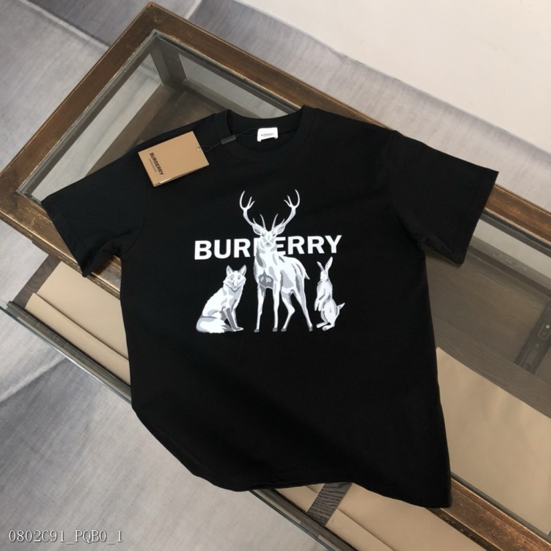 Burberry新款上市專櫃系列純棉T恤全新設計靈感極具時尚代表性精致logo