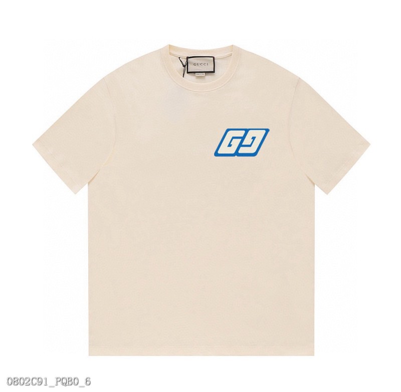 GUCCI24ss上新古馳簡約胸口品牌logoT恤采用雙紗純棉