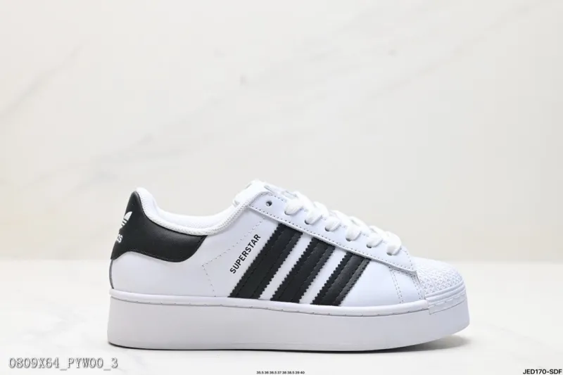阿迪達斯Adidas三葉草OriginalsSuperstarBoldW貝殼頭系列低幫經典百搭休閑運動板鞋