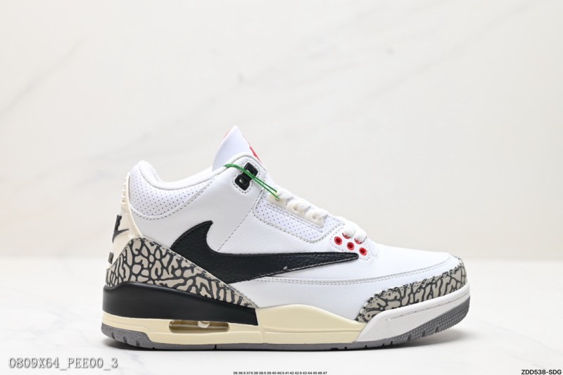 公司級NikeAirJordan3Retro皮革潮流防滑耐磨包性中幫復古籃球鞋