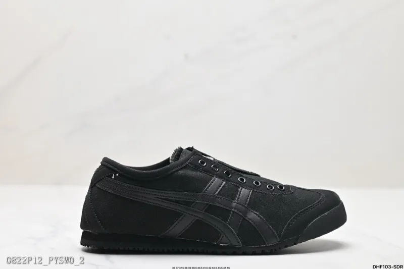 真標 Onitsuka Tiger鬼冢虎 Mexico 66 Slip on 一腳蹬低幫夏季透氣運動休閑鞋