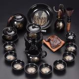Tianmu Jianzhan Jinmu Yezhan Automatic Tea Set Set Home Use Lazy Stone Milling Automatic Tea Set Tianmu Jianzhan Jinmu Yezhan Automatic Tea Set Set Home Use Lazy Stone Milling Automatic Tea Set