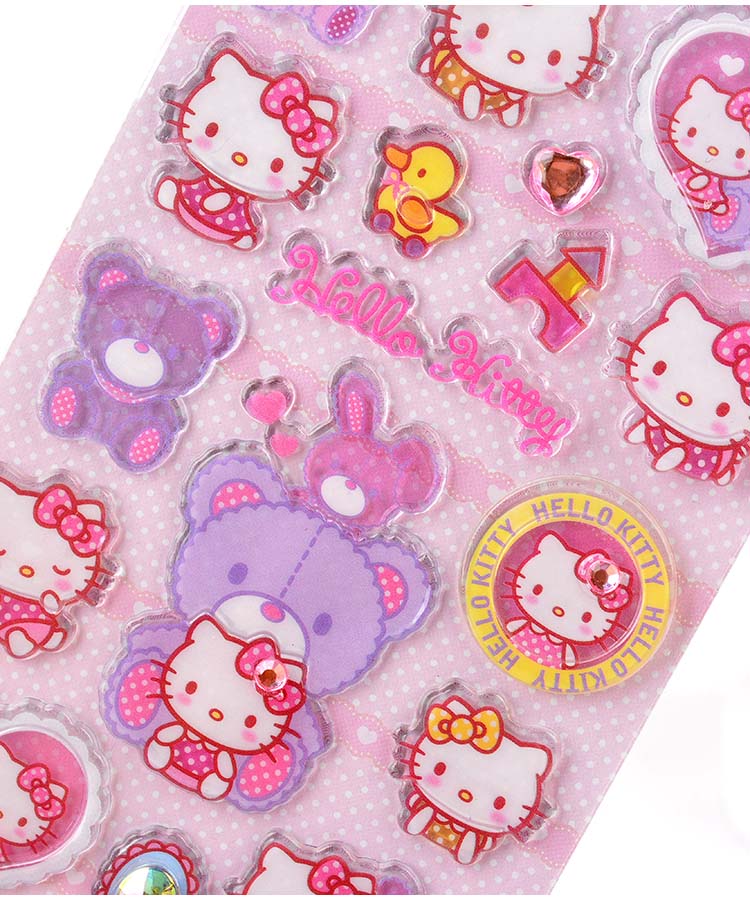 Hello Kitty Padded Food Stickers — imouto