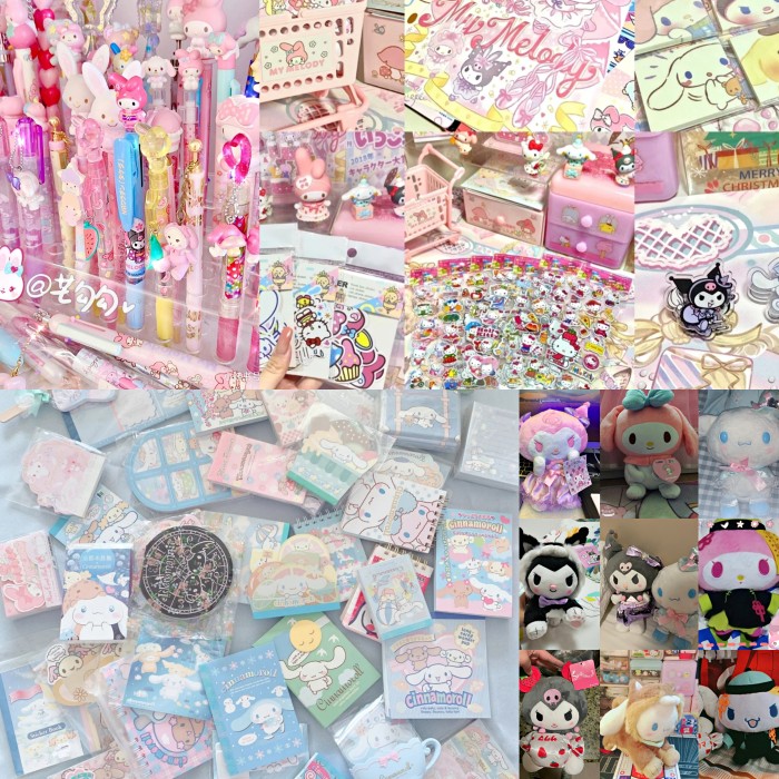 US$ 11.50 - Kawaii Sanrio Only Mystery Box Bundle Stationery Plush San-x  Blind Box Stickers Washi Tape enamel pin bookmark phonecase handmade  phonecharm 