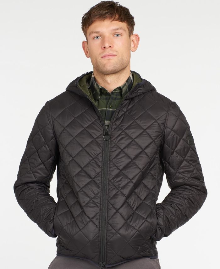 Barbour Hooded Quilted Jacket MQU1309BK11