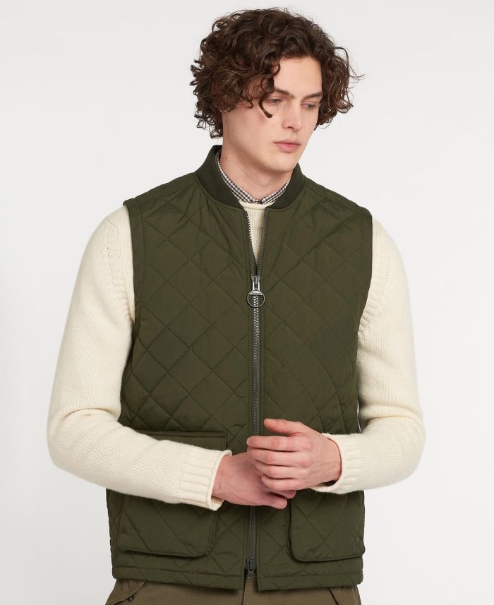 Barbour Quilted Rib Collar Gilet MGI0101SG71