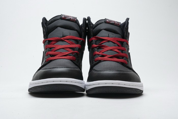 OG Air Jordan 1 Retro High Black Satin Gym Red 555088-060