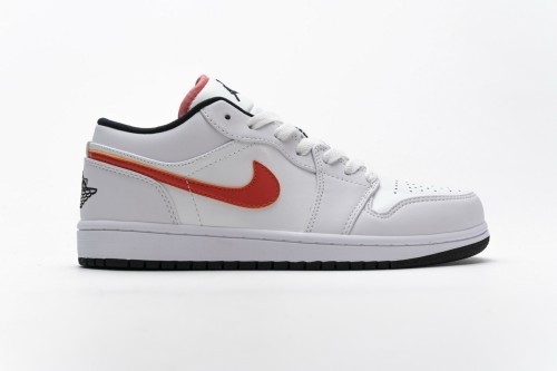 LJR Air Jordan 1 Low White Multi-Color CW7009-100