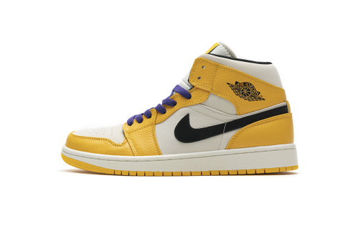 LJR Air Jordan 1 Mid SE Lakers 852542-700