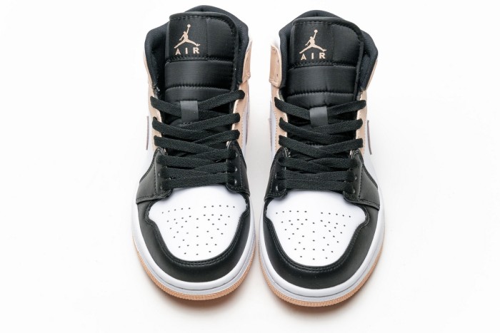 LJR Air Jordan 1 Mid Crimson Tint Toe (GS) 554725-133