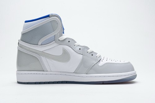 LJR Air Jordan 1 Retro High Zoom White Racer Blue CK6637-104