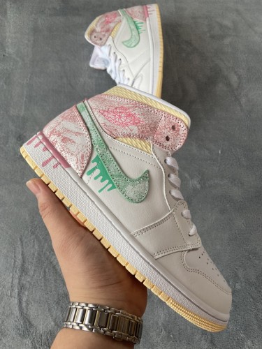 LJR Air Jordan 1 Mid（GS）Ice Cream DD1666-100