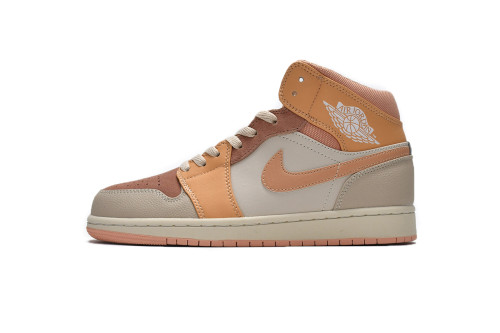 LJR Air Jordan 1 Mid Apricot Orange DH4270-800