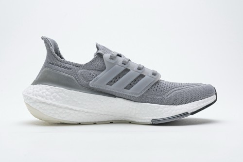LJR adidas Ultra Boost 2021 Light Grey White FY0381