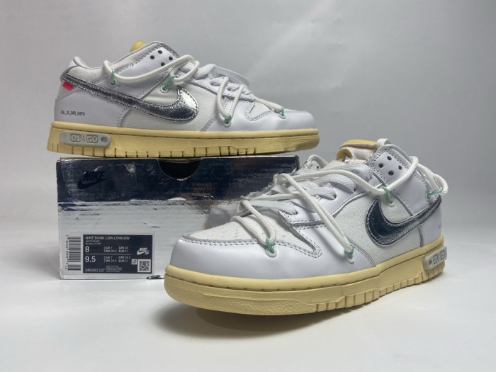 Special OFF WHITE x Nike Dunk SB Low The 50 NO.1 DM1602-127