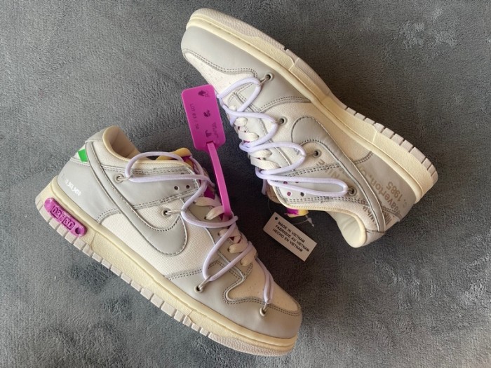 Special OFF WHITE x Nike Dunk SB Low The 50 NO.3 DM1602-118