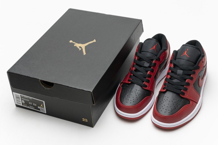 LJR Air Jordan 1 Low Varsity Red 553558-606