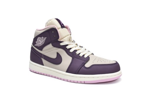 LJR Air Jordan 1 Mid GS Pro Purple 555112-500