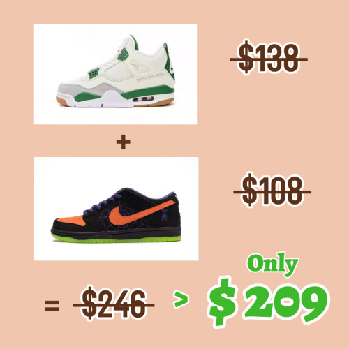 15% Off Buy Air Jordan 4 “Pine Green” & Nike Dunk Night Of Mischief