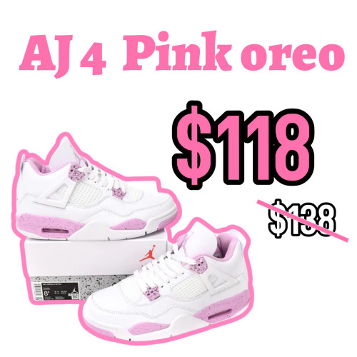 Limited Time Offer | LJR Air Jordan 4 Pink Oreo CT8527-116