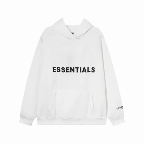 Fear Of God Essentials Pullover Hoodie Applique Logo White