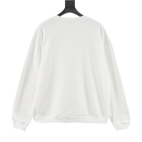 Crew Neck Sweater In Wool And Cashmere Off White