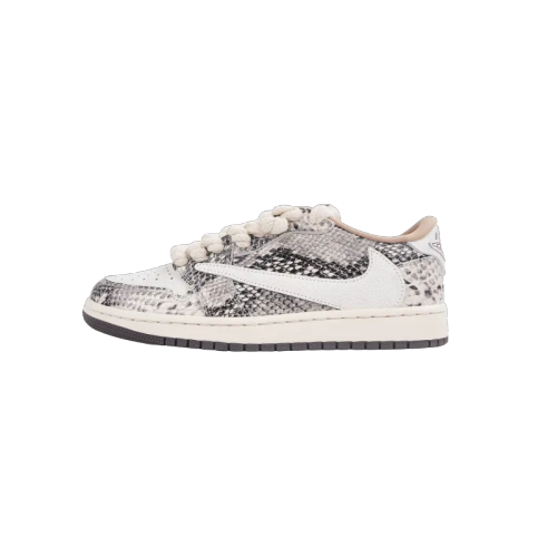 LJR Air Jordan 1 Low Travis Scott Crackle Snake Skin