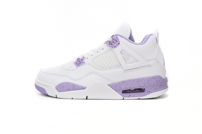 LJR Air Jordan 4 White Purple