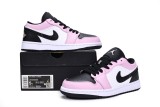 LJR Air Jordan 1 Low （GS）White Pink 554723-601