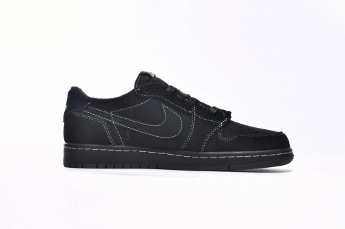 [Special Batch]Free Shipping Travis Scott x Air Jordan 1 Low Black Phantom DM7866-001