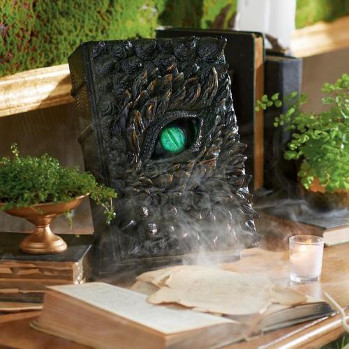 Resin Animated Dragon Book For Halloween Decoration