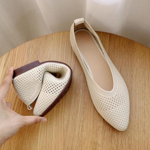 Pointed Soft Sole Shoes Woven Mesh-WO34