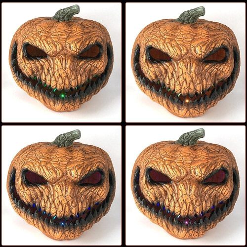 Light-up Evil Pumpkin For Halloween Decoration