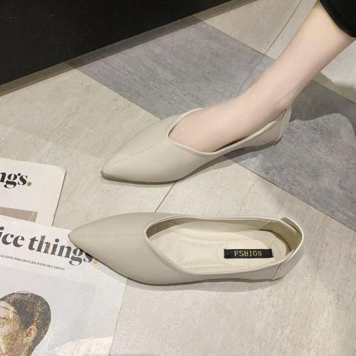 Pointed Toe Pumps Peas Shoes-WO36
