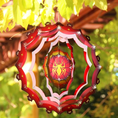 Halloween Themed 3D Optical Illusion Hanging Wind Spinner
